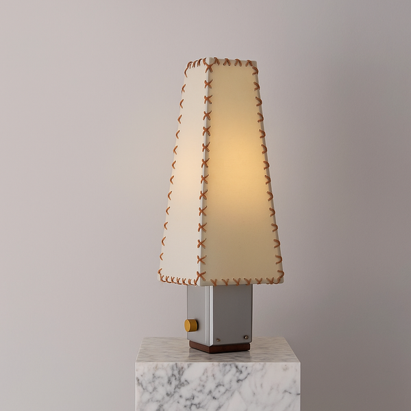 Parchment Table Lamp | Hand-Stitched | CLOPSS045