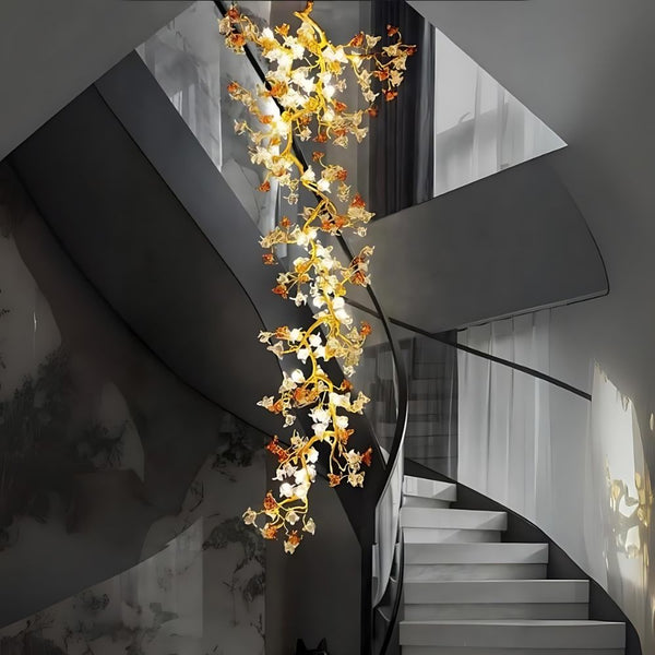 Aurora Branch Staircase Chandelier