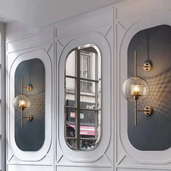 Modern Glass Art Deco Wall Lights