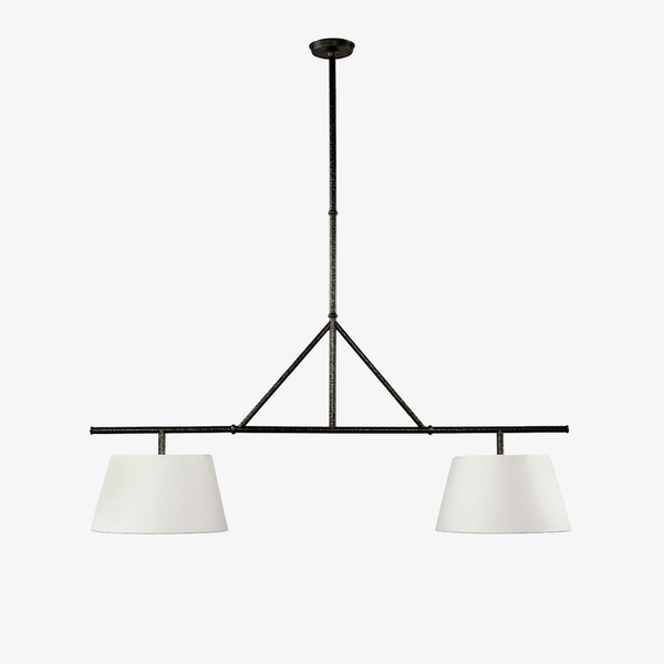Two Light Linear Island Pendant Lamp