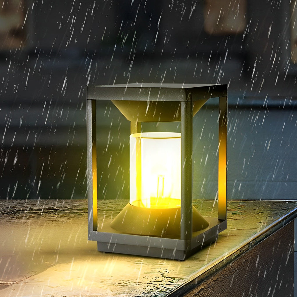 Elauise Minimalist Modern Fence Outdoor Post Lights