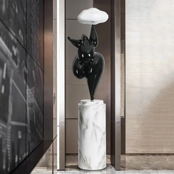 Figure Sculpture Rylight Cloud Floor Lamp