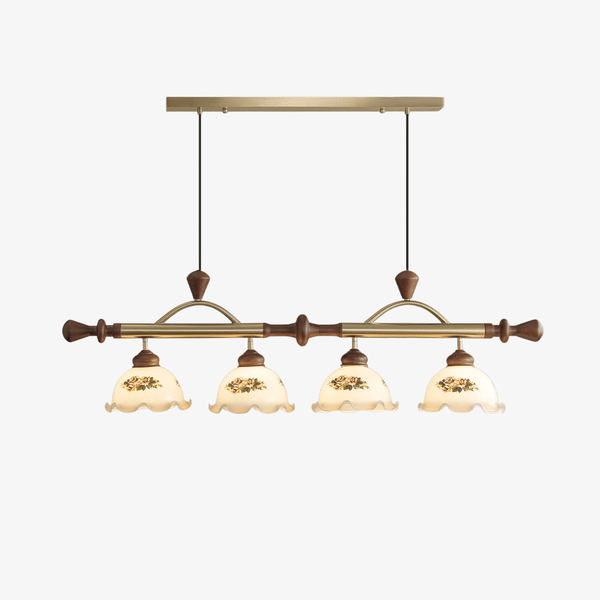 Floral Patterned Multi Pendant Light