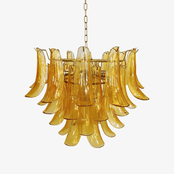 Murano Glass Leaf Chandelier