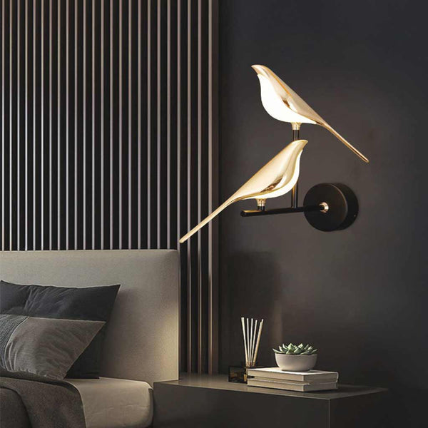 Wall Light Lamp Modern Decorative Magpie Bird Indoor LED