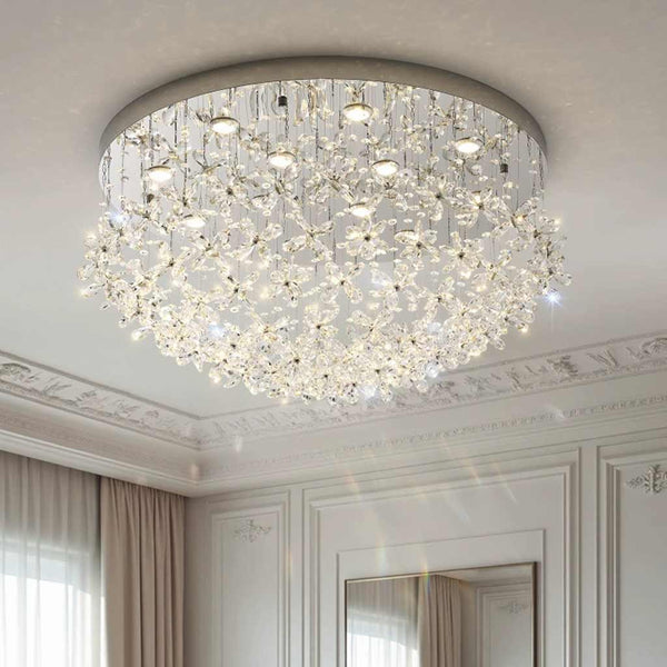 Ceiling Light Chandelier Luxury Crystal Butterfly LED