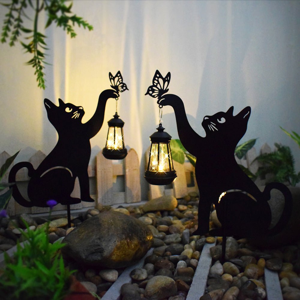 Seleria Silhouette Cat LED Outdoor Hanging Lights