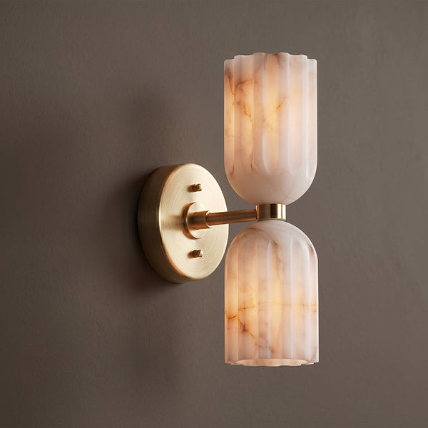 Amber Alabaster Wall Sconce