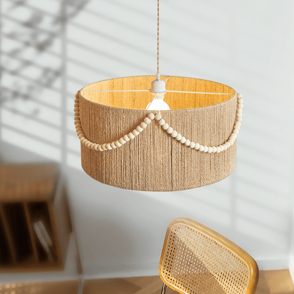 Beaded Boho Pendant Lamp