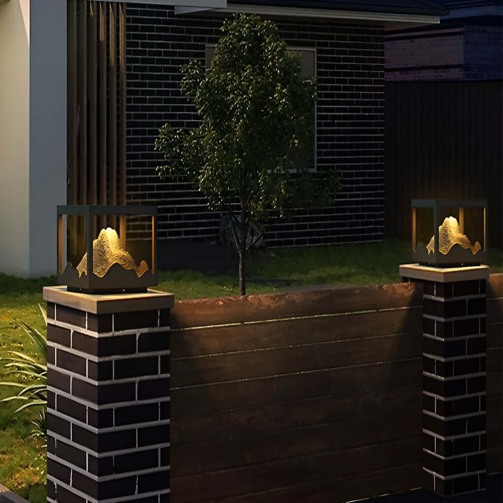 Ardarel Mountain Landscape Decorative Steel Outdoor Light