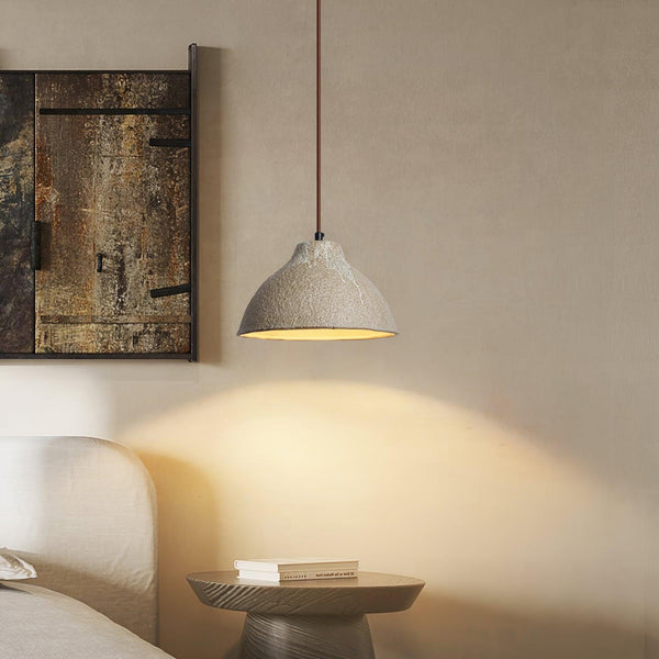 Aldaia Retro Ceramic & Wood Pendant Lamp