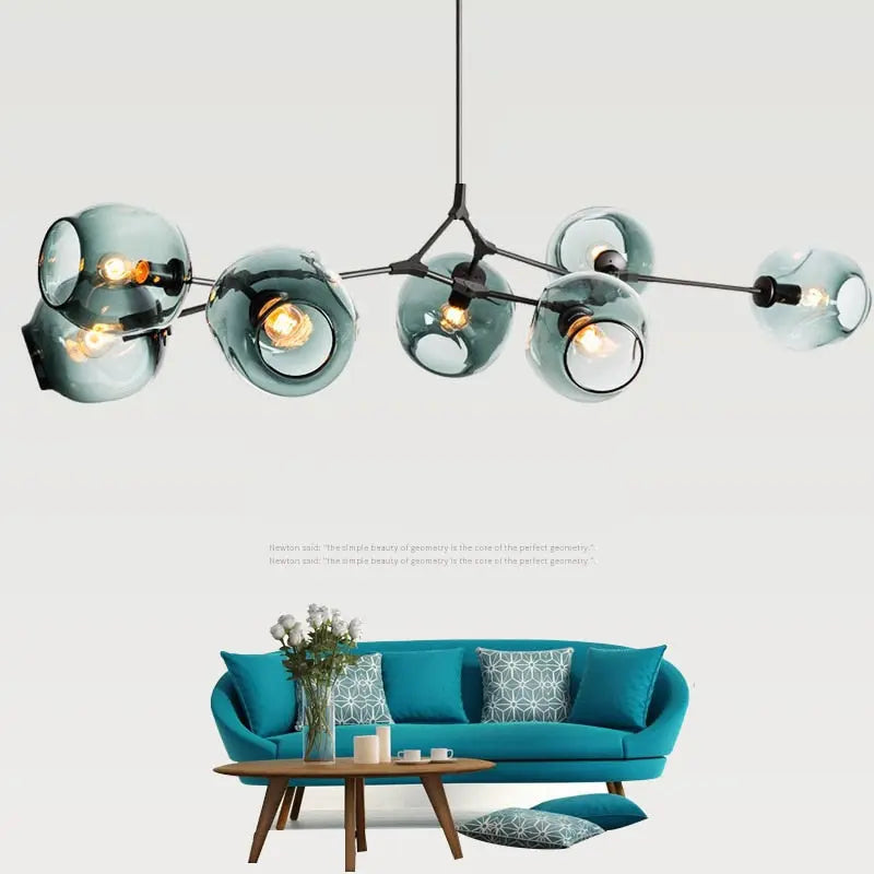 Zentra Black and Gold chandelier 6/7/8/9/10 Lights