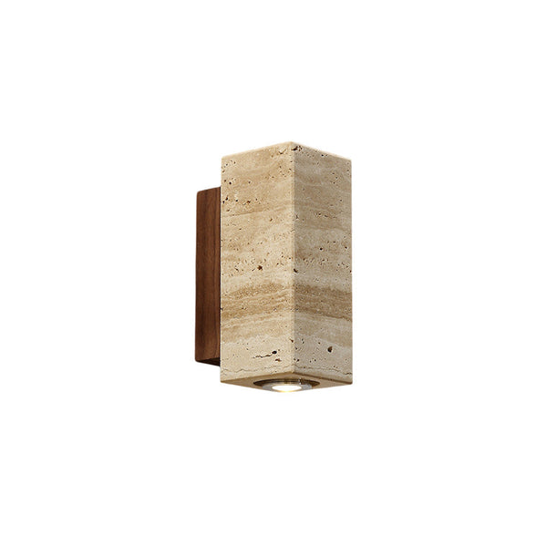 Uvineth Travertine Wall Lamp