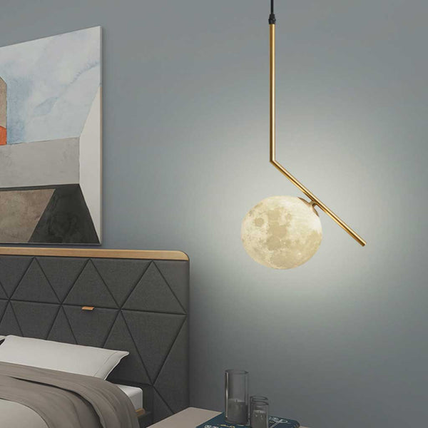 Pendant Light Nordic Minimalist Hanging Moon Globe