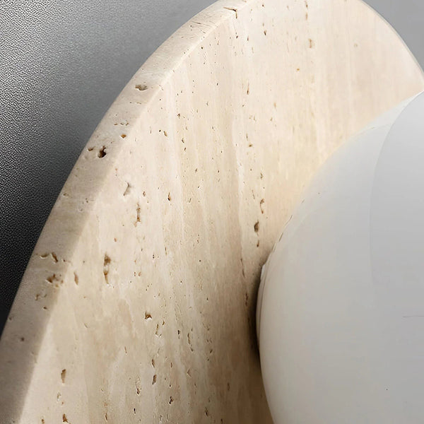 Alcareth Wabi Travertine Wall Lamp