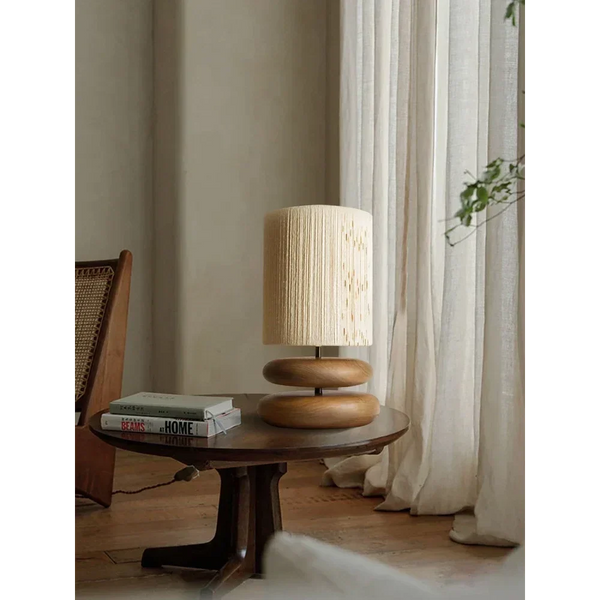 Zen Wood Bedside Lamp | Log or Walnut | CLZEN025