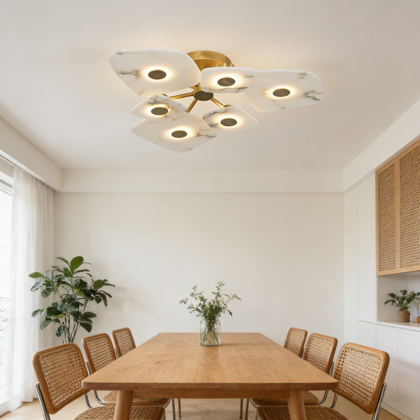 Alabaster Holmdel Ceiling Lamp