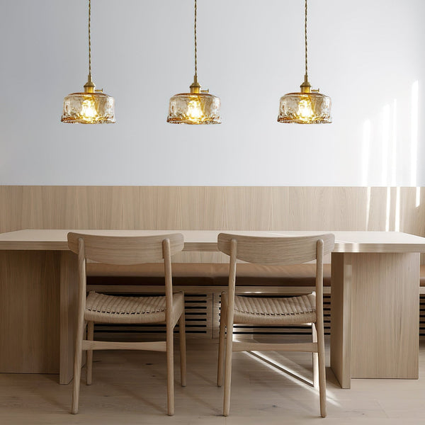 Velon Vintage Amber Glass Pendant Light