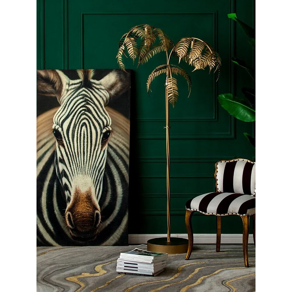 Golden Palm Tree Floor Lamp