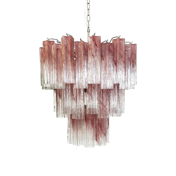 Elegant Pink Rose Chandelier