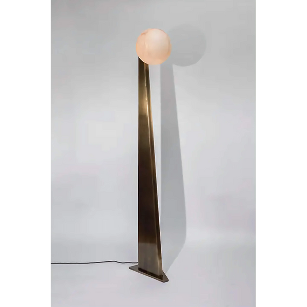 Sculptural Floor Lamp | Patinated Brass | CLORB0281K