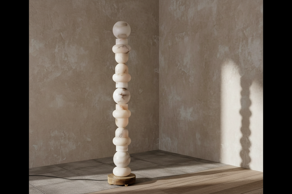 Grenaldi Floor Lamp | Alabaster Column | CLKPO98