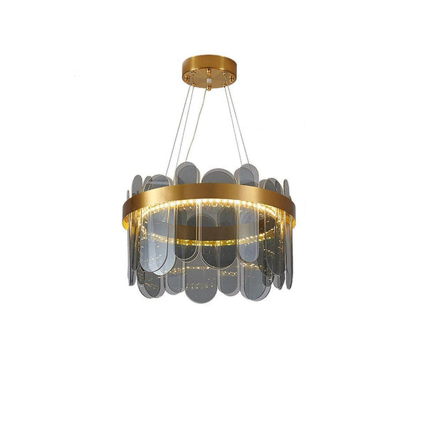 Patina Gold Ring Chandelier