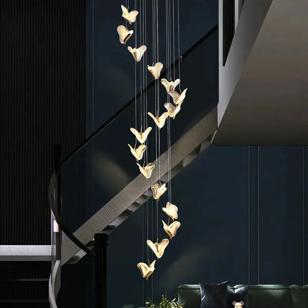 Juli Art Deco Stairwell Led Chandelier