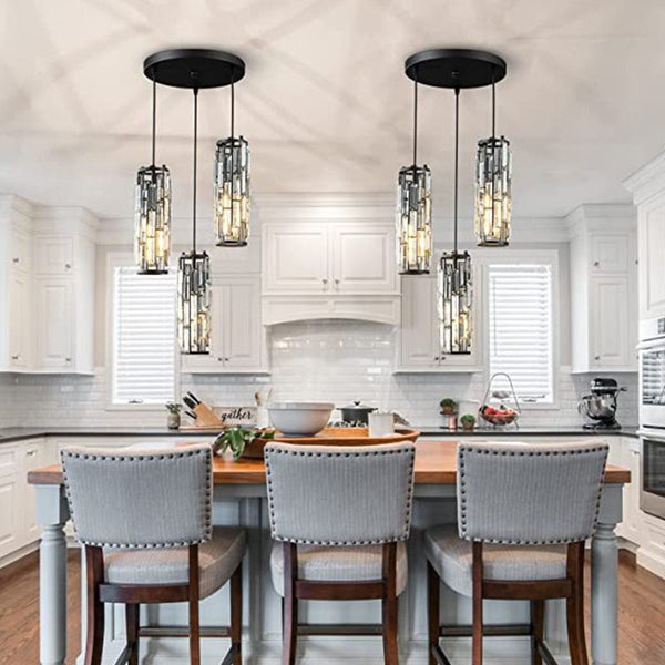 Kristy Cluster Pendant Light, Black & Gold