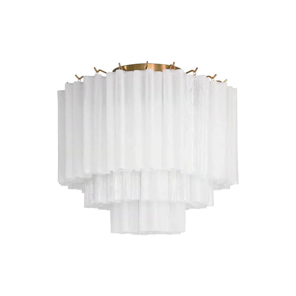 White Glass Tube Ceiling Lamp