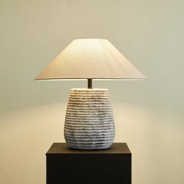 Callisto Ribbed Ceramic Table Lamp