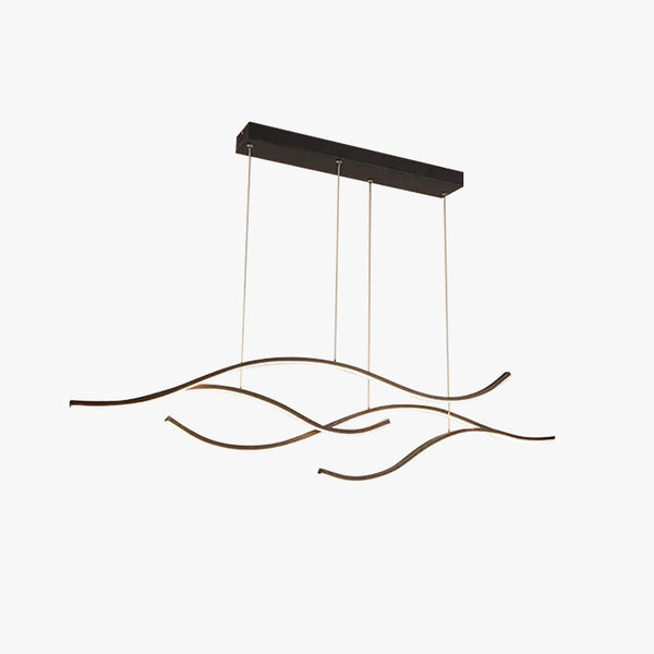 Arisha Pendant Light, Multi-Curved, Black/Gold
