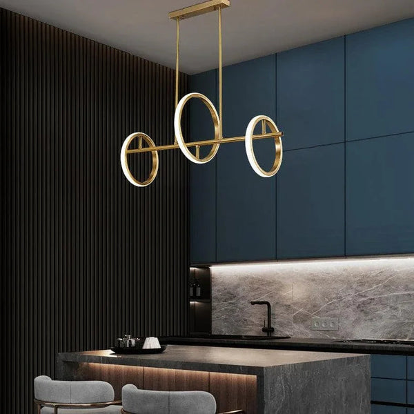 Gold Ring Chandelier