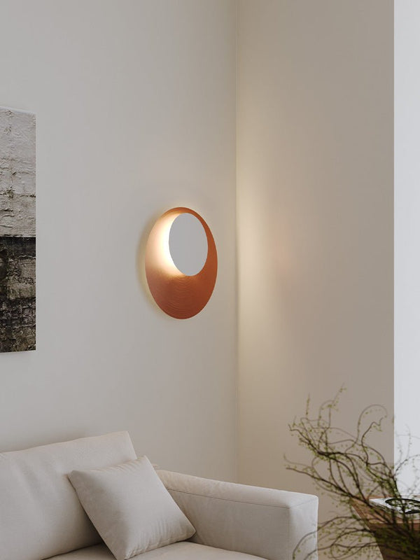 Abstract Circular Crescent Wall Sconce