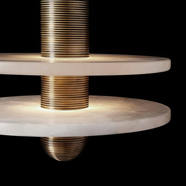 The Volto Totem | Solid Brass & Spanish Alabaster | CLVTO
