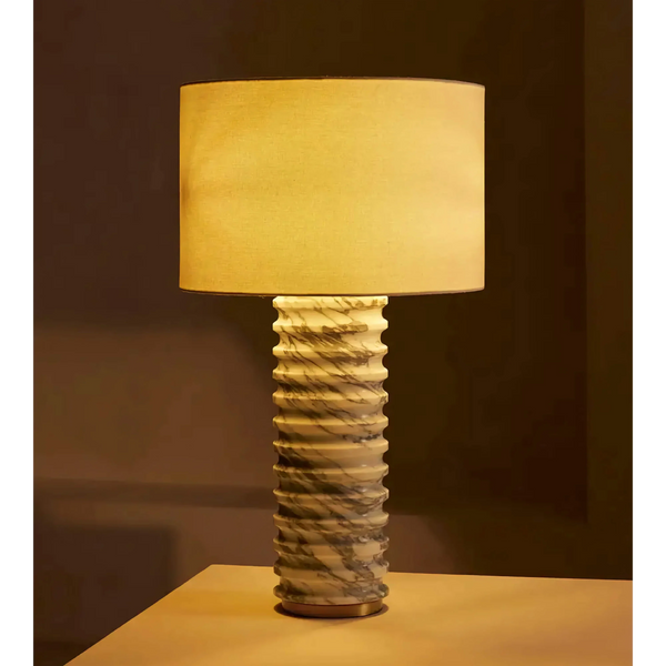 Ribbed Marble Table Lamp | CLVVXC1FT