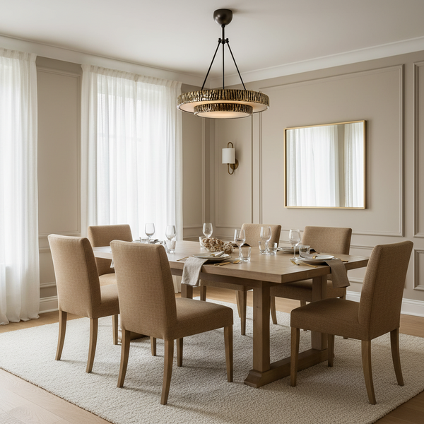 Alabaster & Brass Chandelier | Round | CLBXZQ04S