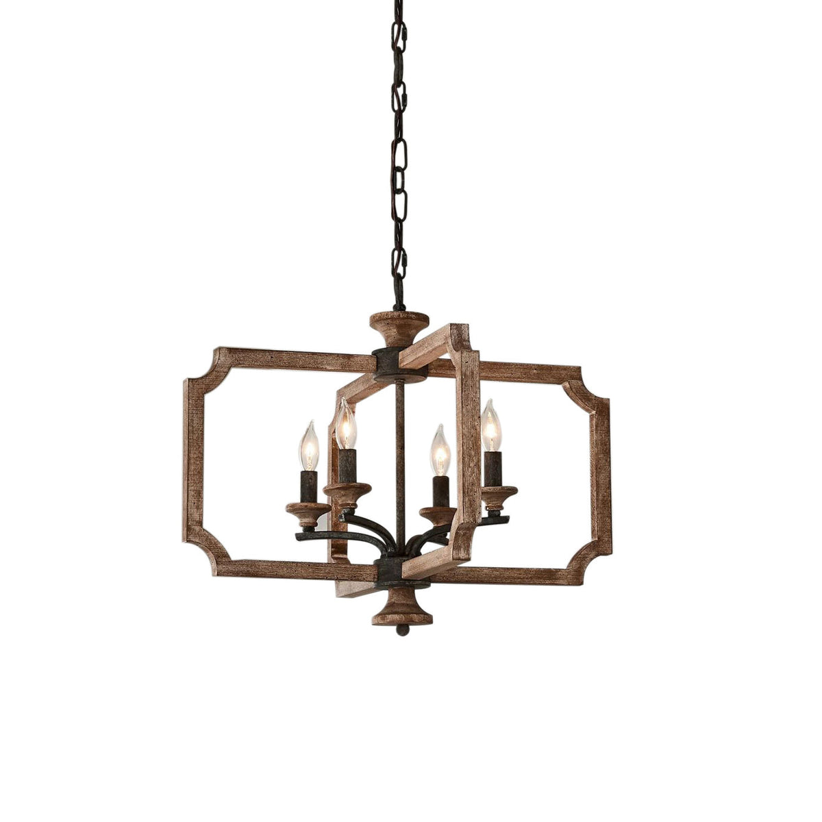 Eirikuvyi Vintage Creativity Wood Lantern Pendant Lamp