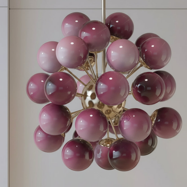 De Silva Chandelier | Cherry Glass | CLPT80CH