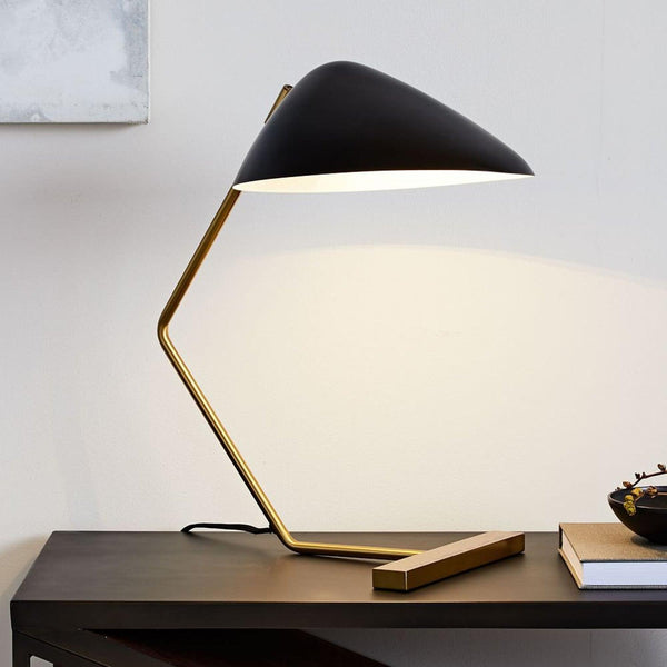 Curvilinear Mid-Century Table Lamp