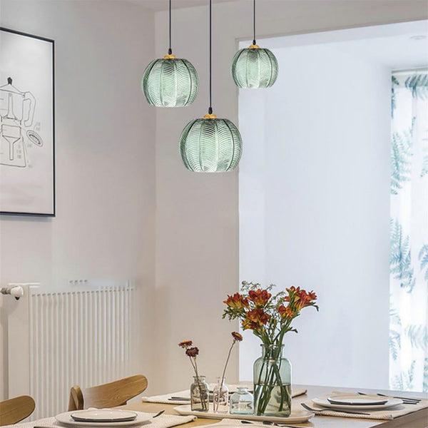 Modern Green Glass Hanging Lamp