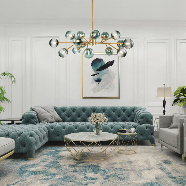 Nattli Glass Globe Bubble Chandelier