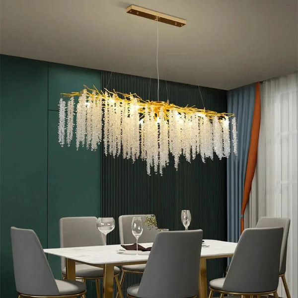 Emily Branch Art Deco Crystal Chandelier