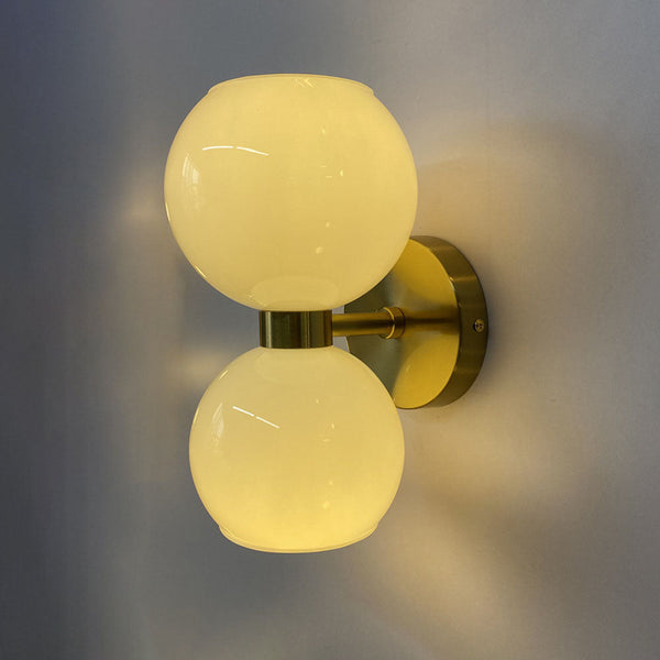 Nordic Creative Glass LED Up Down Wall Light for Bedroom