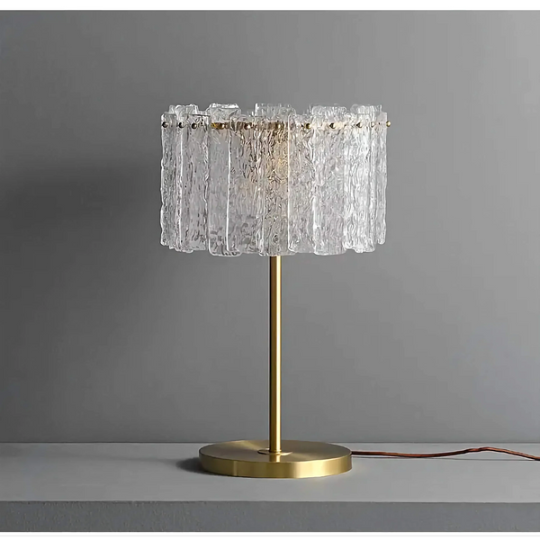 Textured Glass Table Lamp | Brass | CLAZS99S
