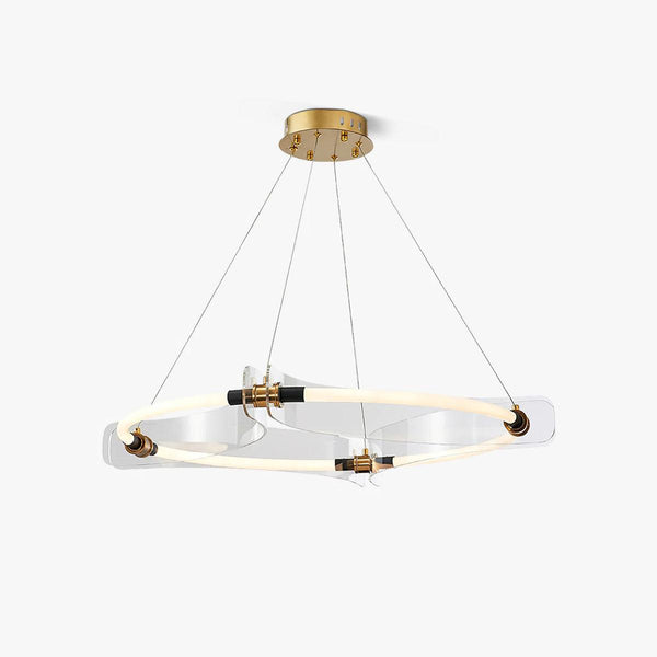 Casanine Chandelier Acrylic Gold Dining