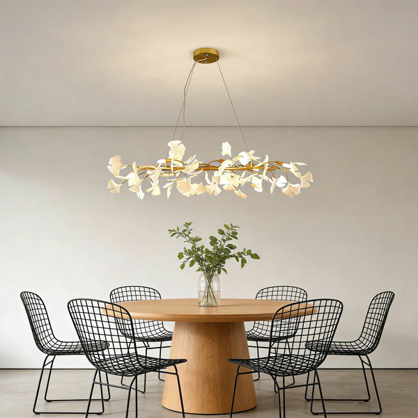 Gingko Ceramic Chandelier M