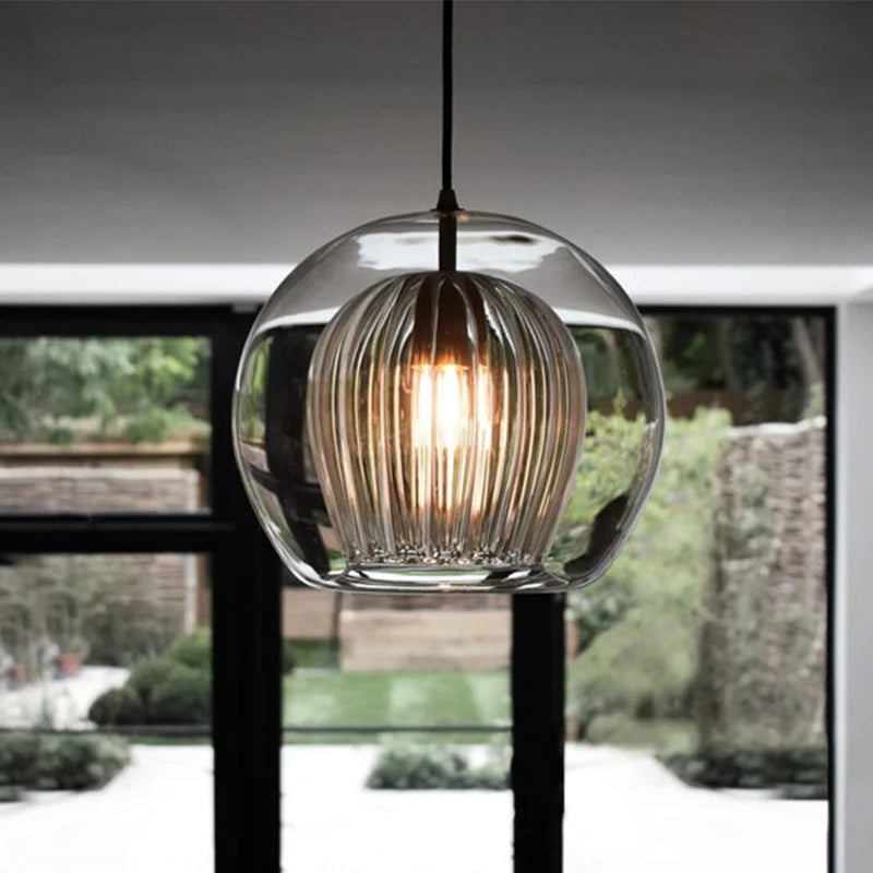 Simple Modern Glass Pendant Lights for Living Room