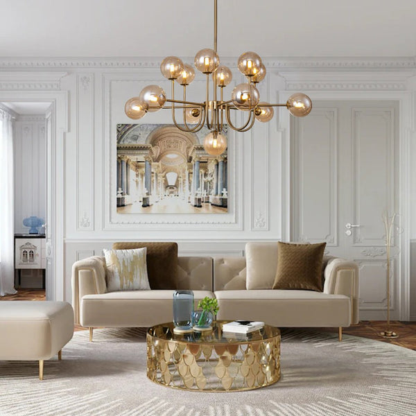 Tindra Modern Sputnik Glass Chandelier