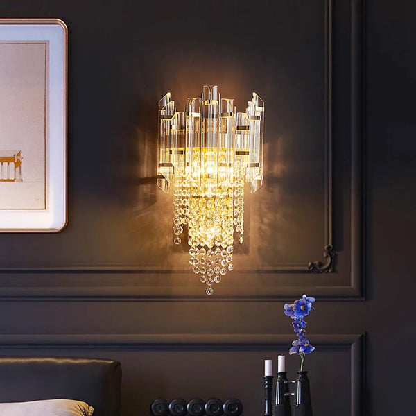 Crystal Tiered Luxury Wall Lamp